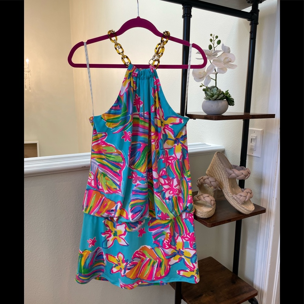 🌴🌴LILLY PULITZER Sienna Halter Dress L
